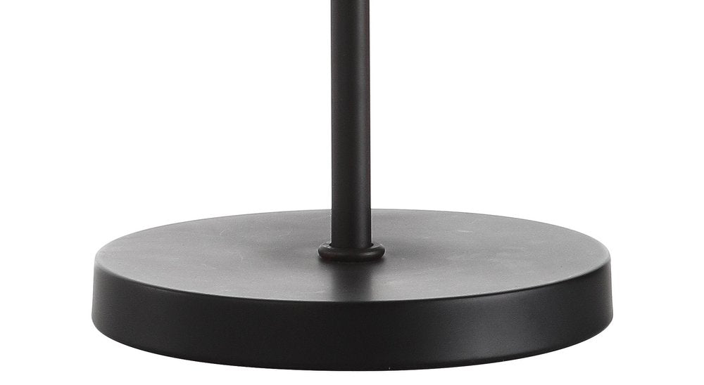 25" Bronze Lantern Table Lamp With Drum. Table lamp isolated on a plain white background.
