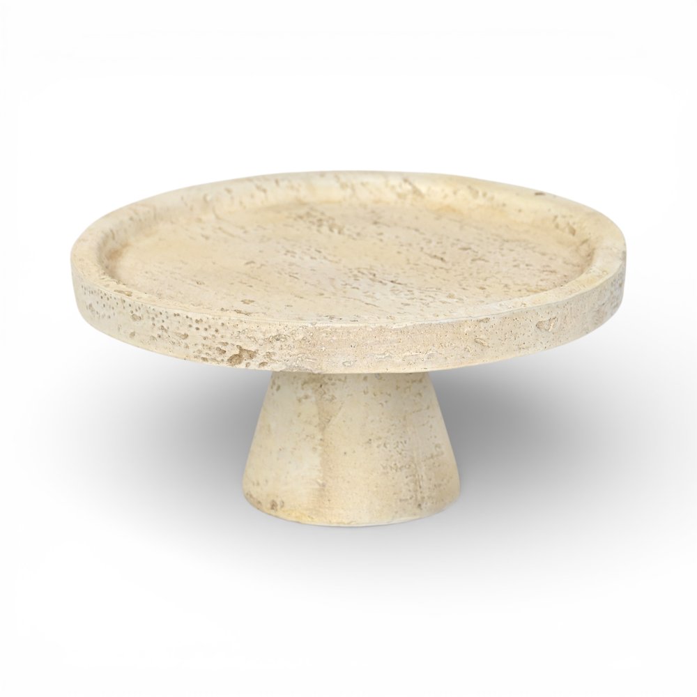4" Beige Cement Hand Painted Decorative Bowl