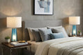 Set of Two 26" Silver Lighthouse Table Lamps With Drum Shades