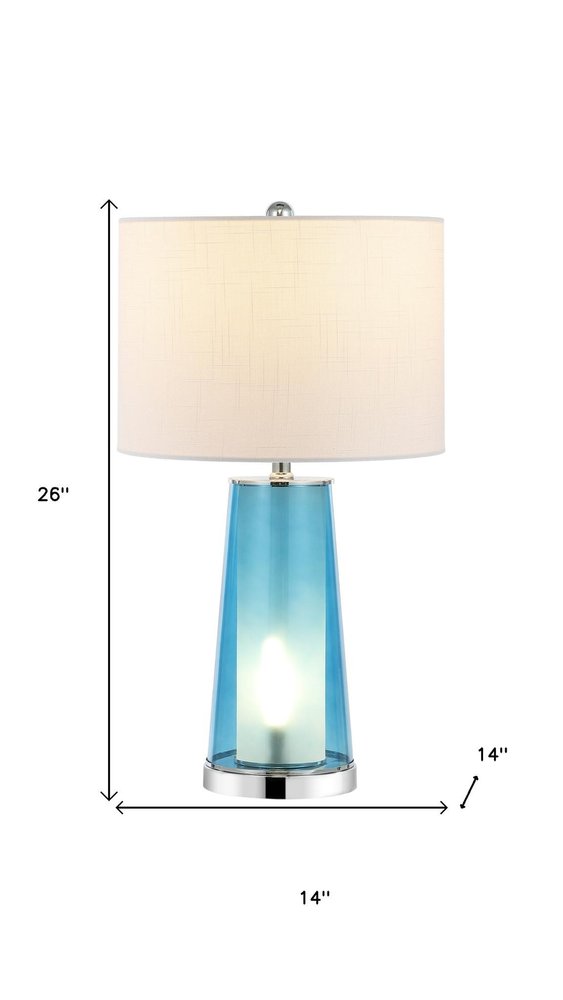 Set of Two 26" Silver Lighthouse Table Lamps With Drum Shades