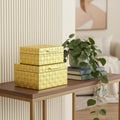 5" Gold Hand Painted Decorative Box