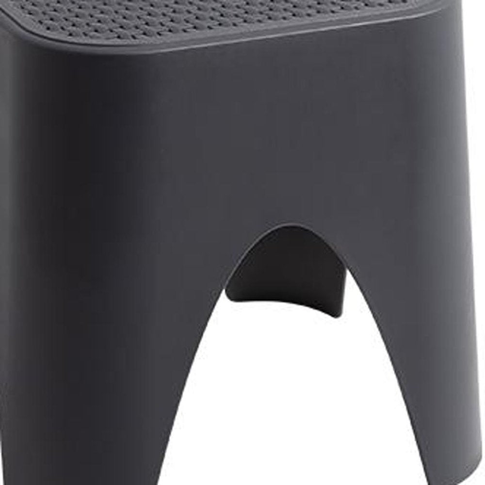 15" Plastic Outdoor Footstool Ottoman.