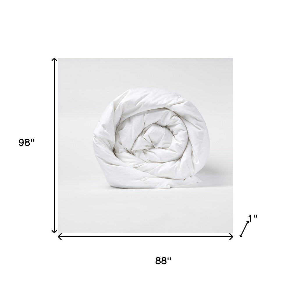 White Queen Cotton Washable Microfiber Down Alternative Comforter