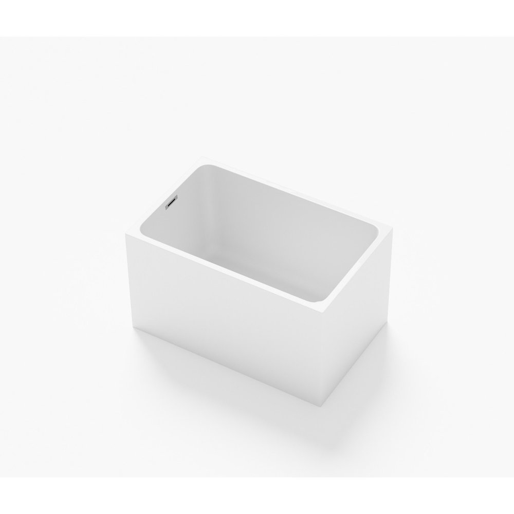 43" White Acrylic Bath Tub