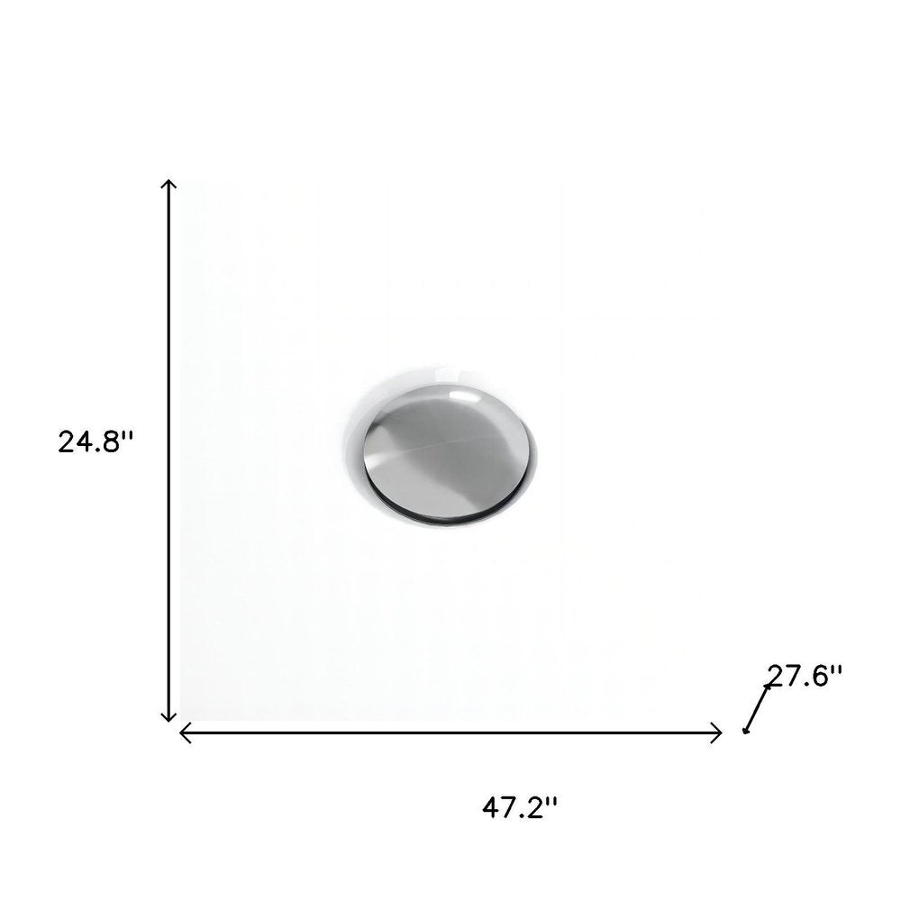 47" White Acrylic Bath Tub