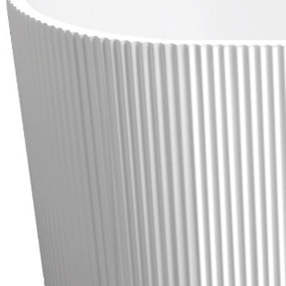 59" White Acrylic Oval Bath Tub