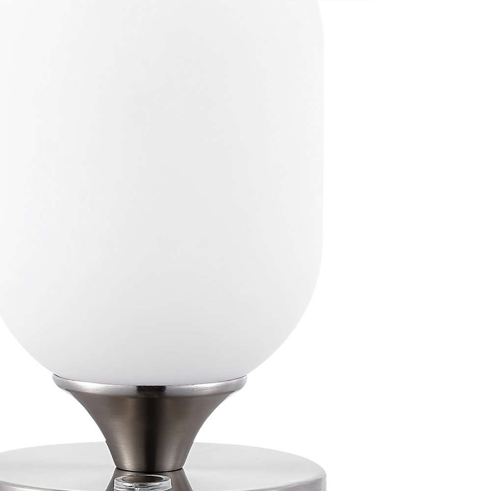 8" Nickel Novelty USB Table Lamp