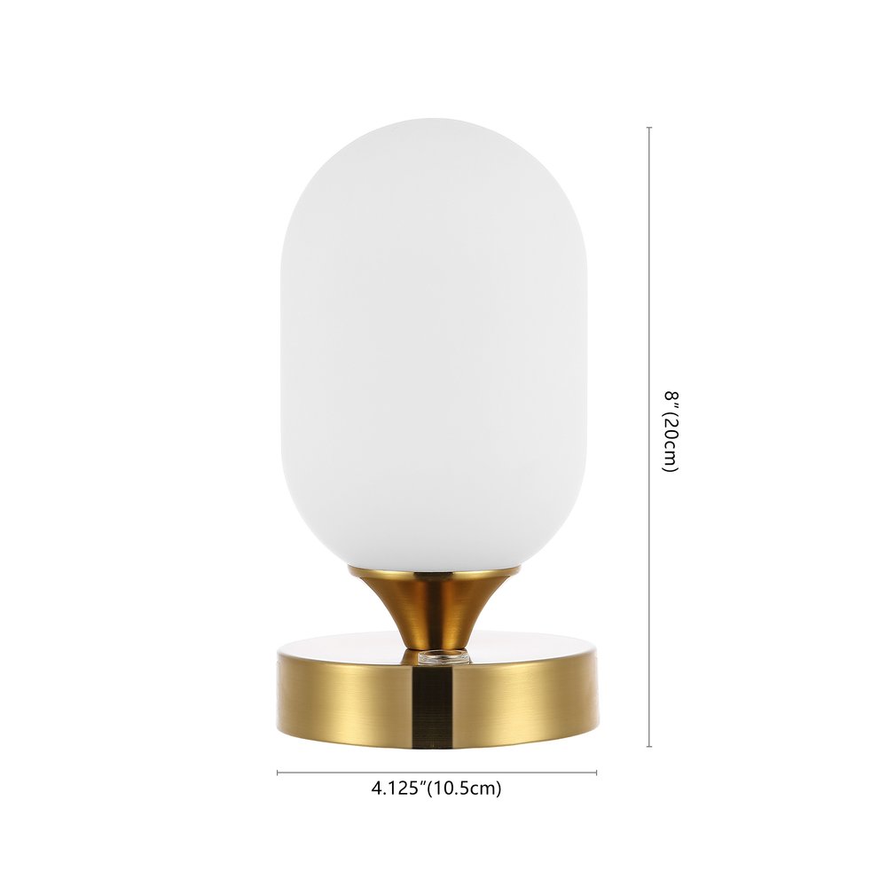 8" Gold Novelty USB Table Lamp