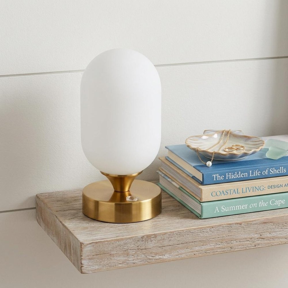 8" Gold Novelty USB Table Lamp