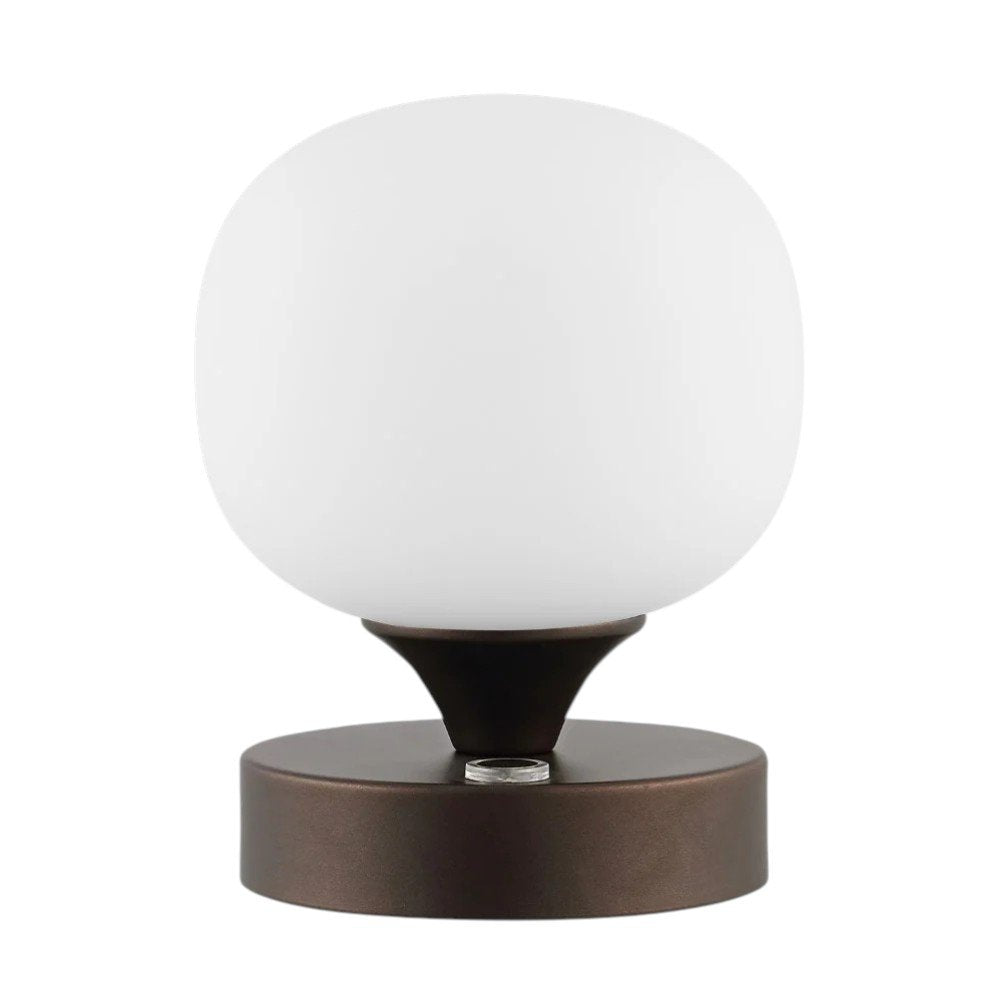 6" Antiqued Bronze Novelty USB Table Lamp With Globe Shade