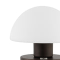 6" Antiqued Bronze Novelty USB Table Lamp With Dome Shade