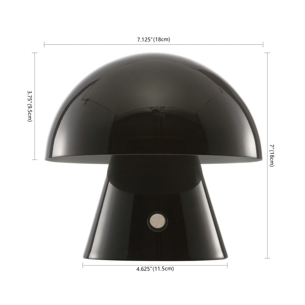 7" Clear Novelty USB Table Lamp With Globe Shade