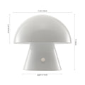 7" Clear Novelty USB Table Lamp With Globe Shade