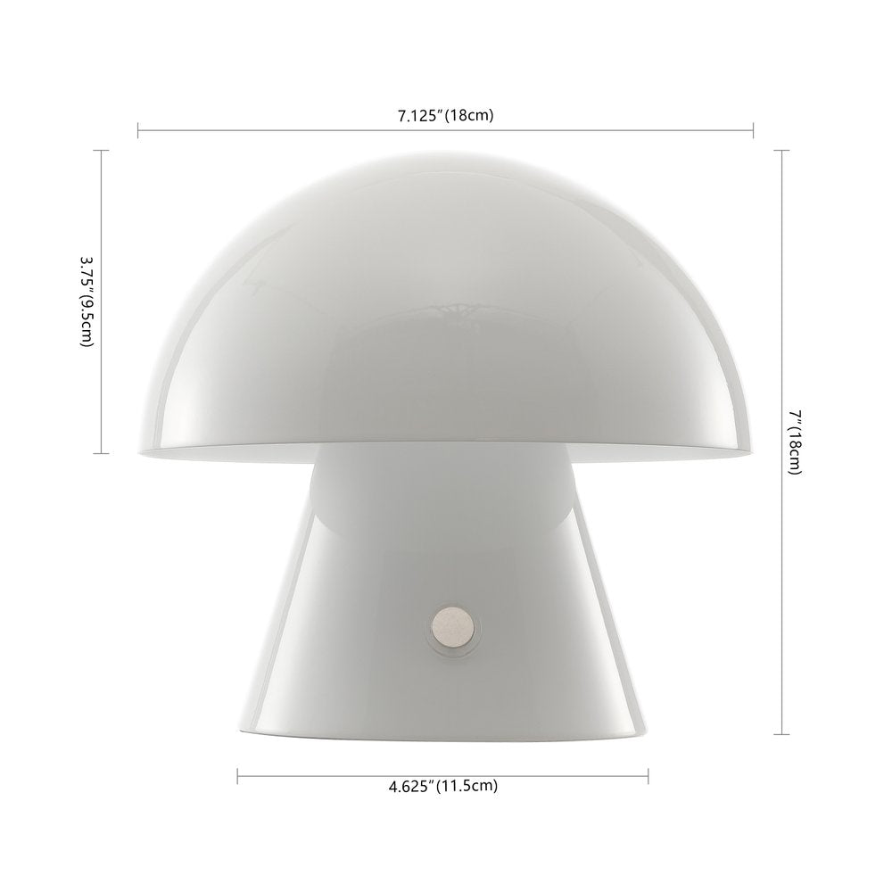 7" Clear Novelty USB Table Lamp With Globe Shade