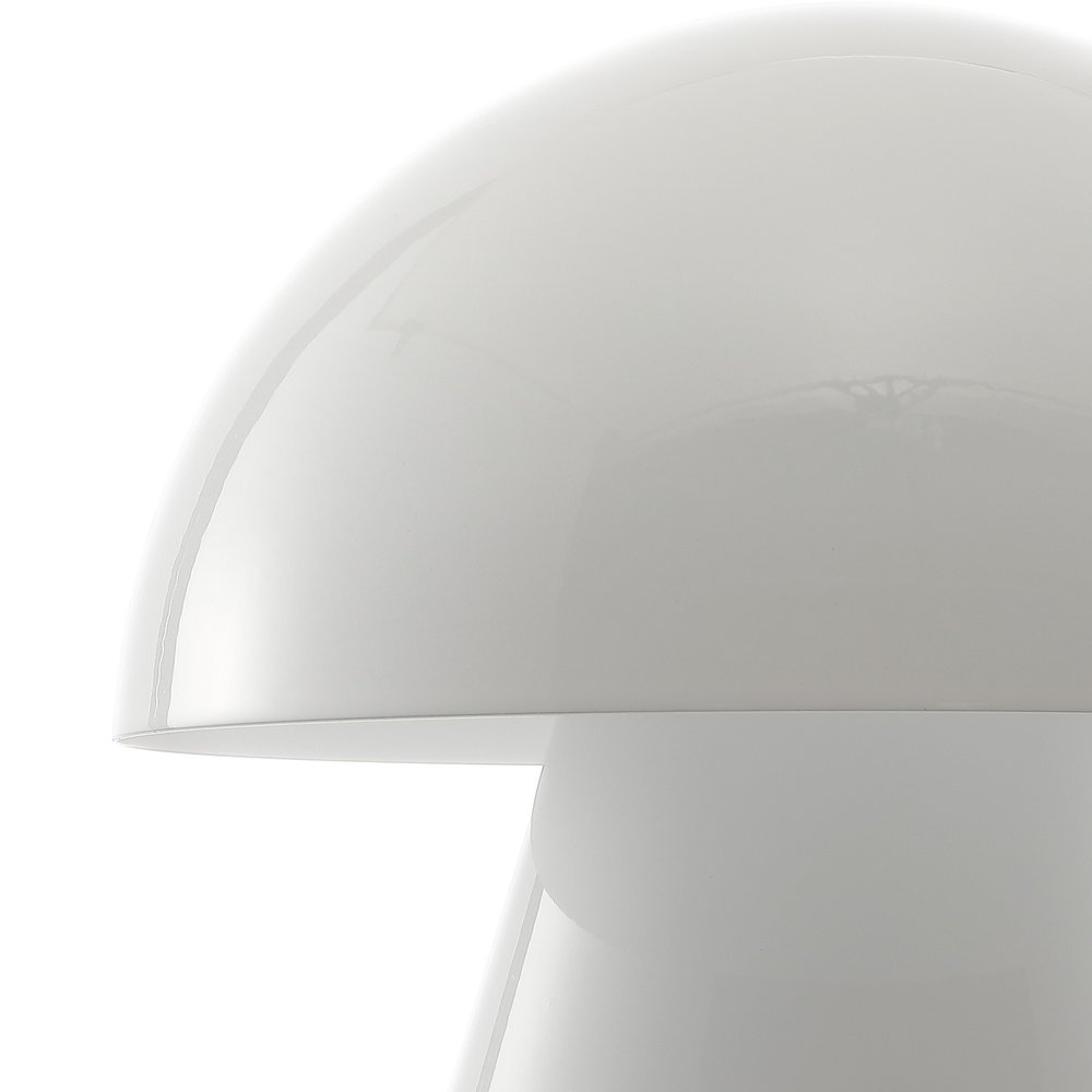 7" Clear Novelty USB Table Lamp With Globe Shade on a white background