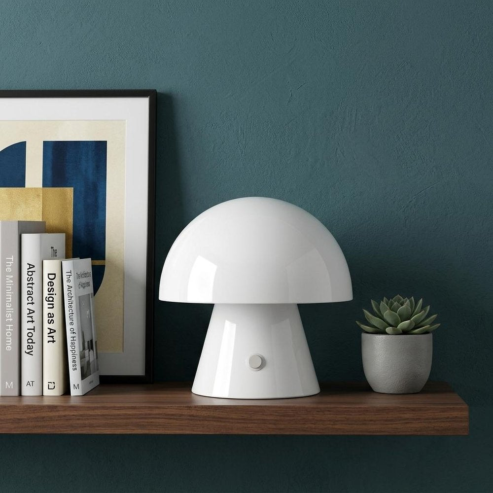 7" Clear Novelty USB Table Lamp With Globe Shade