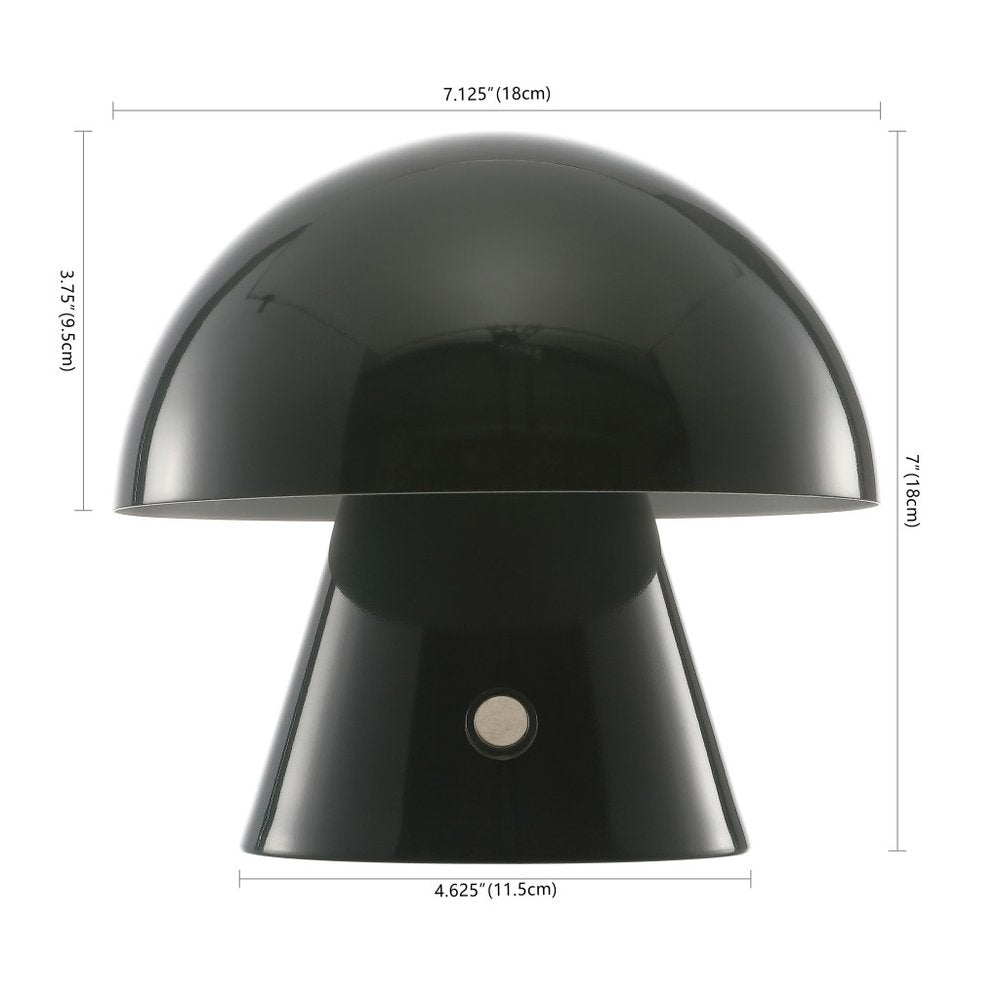 7" Clear Novelty USB Table Lamp With Globe Shade