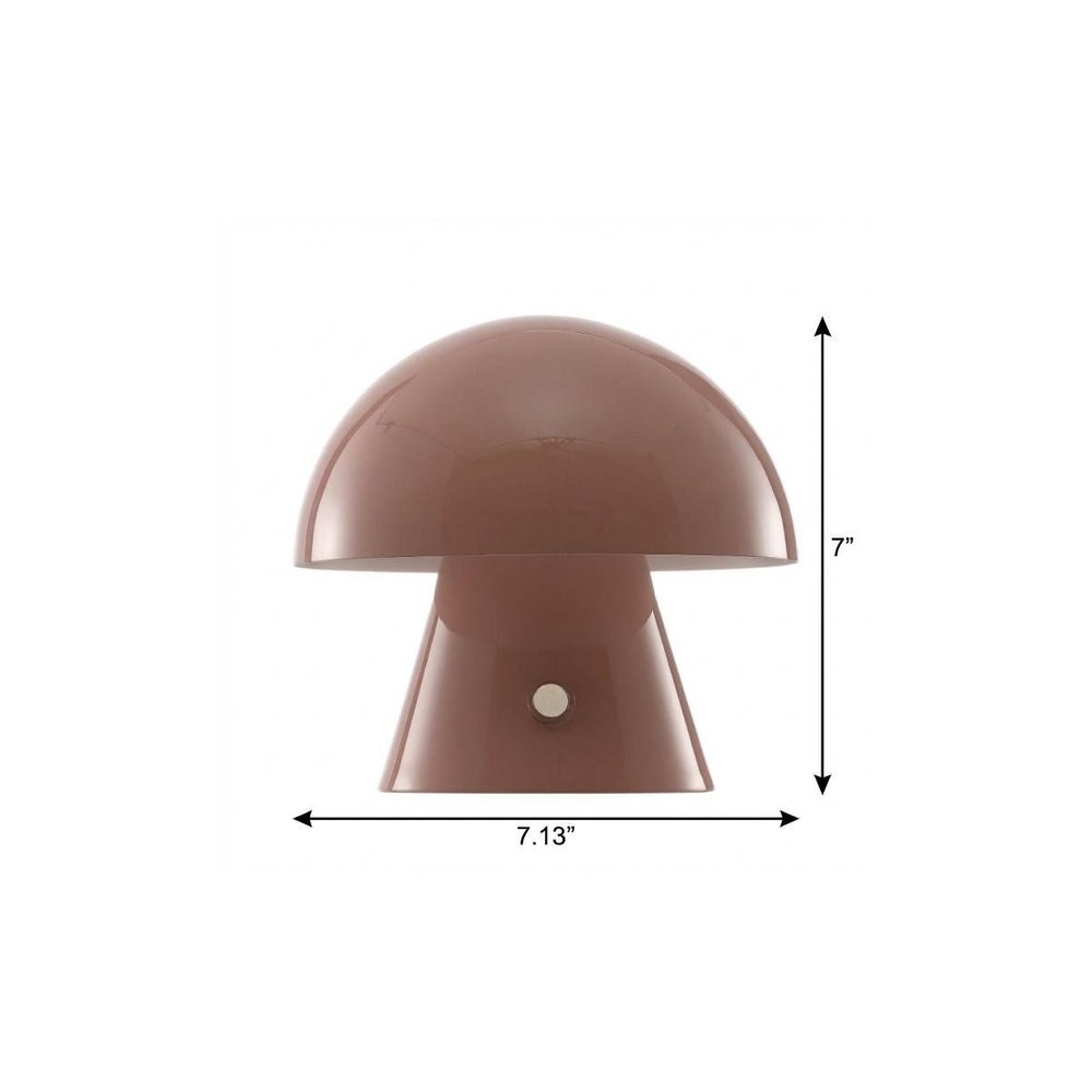 7" Clear Novelty USB Table Lamp With Globe Shade