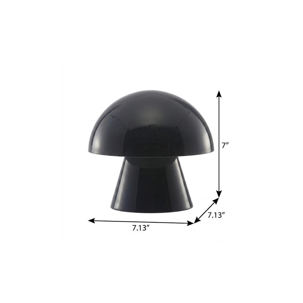7" Clear Novelty USB Table Lamp With Globe Shade