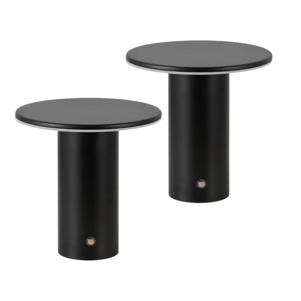 Set of Two 8" Clear USB Table Lamps - SKU 718807