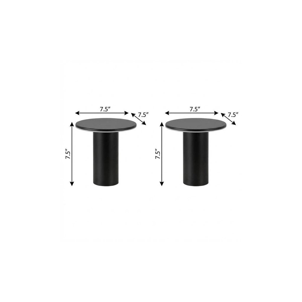 Set of Two 8" Clear USB Table Lamps - SKU 718807 on a white background