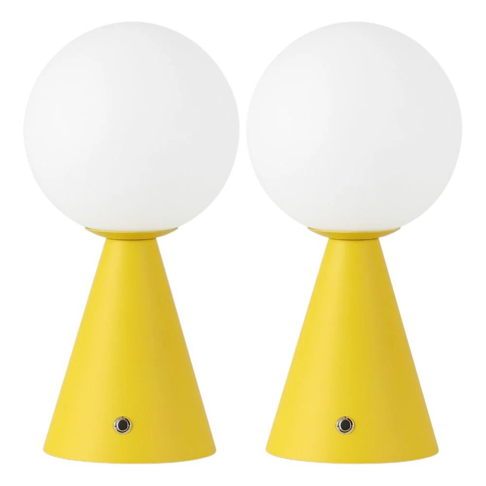 Set of Two 12" Clear Lighthouse USB Table Lamps