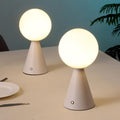Set of Two 12" Clear Lighthouse USB Table Lamps