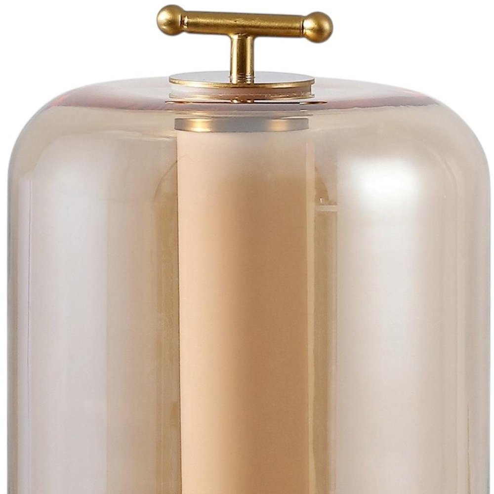 Set of Two 11" Gold USB Lantern