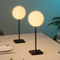 Set of Two 18" Black USB Table Lamps