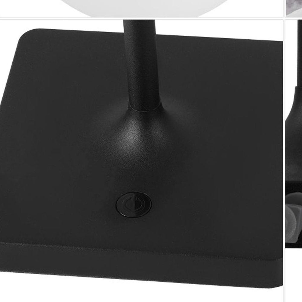 Set of Two 18" Black USB Table Lamps
