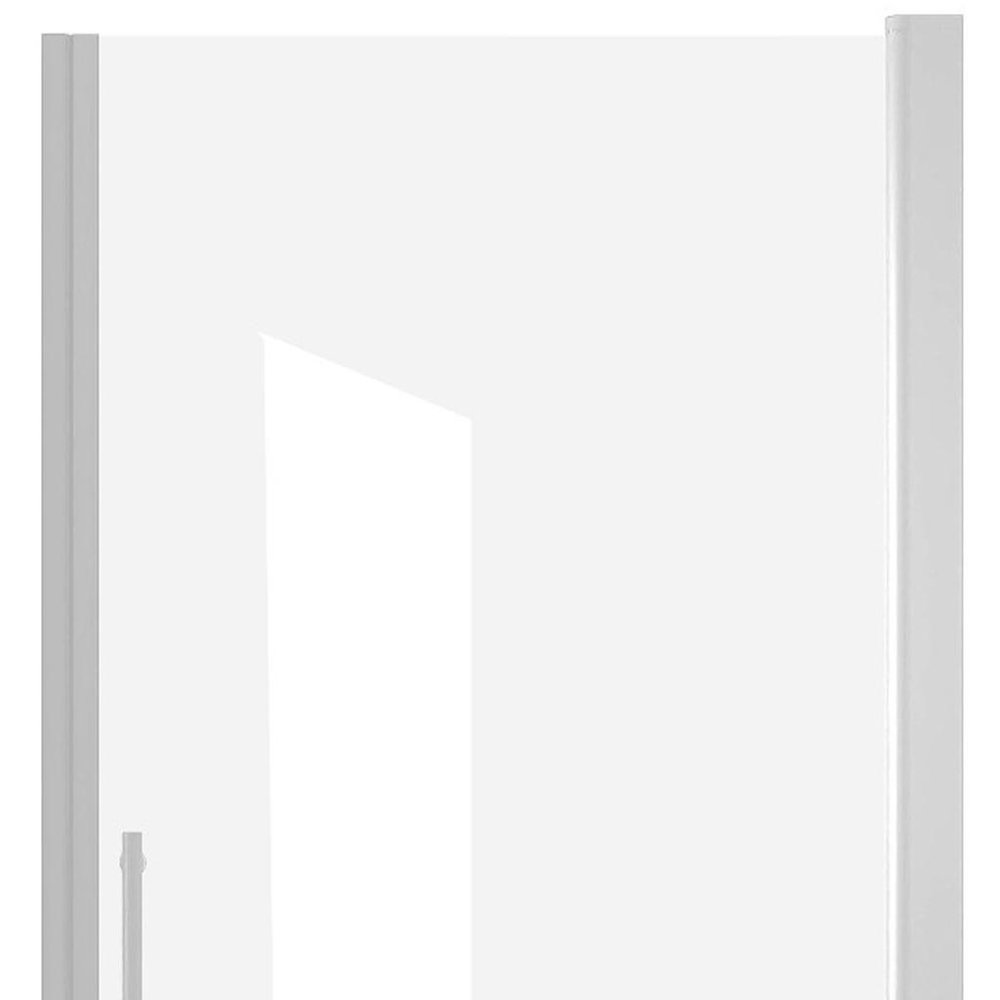 72" X 24" Aluminum and Tempered Glass Shower Door