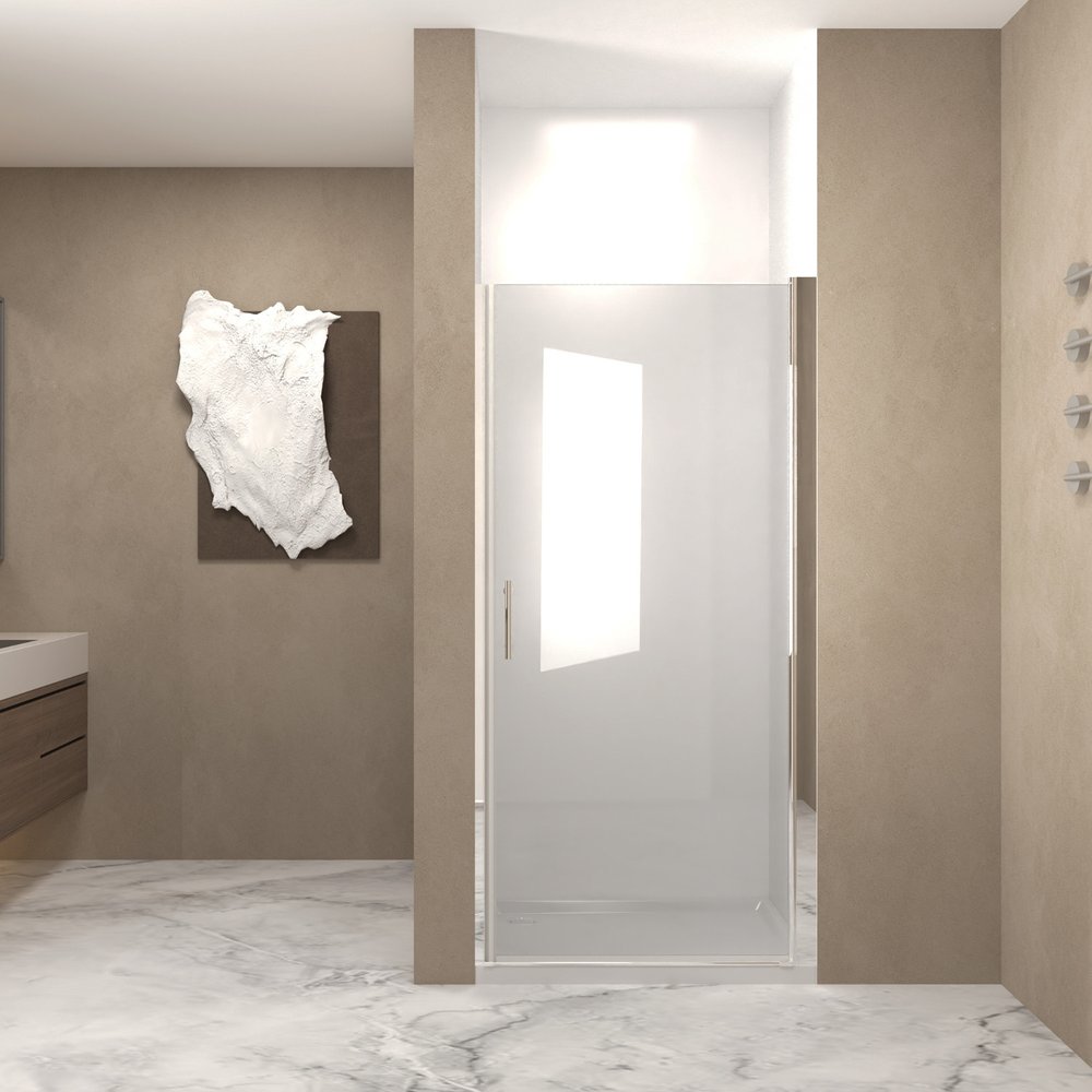 72" X 32" Aluminum and Tempered Glass Shower Door