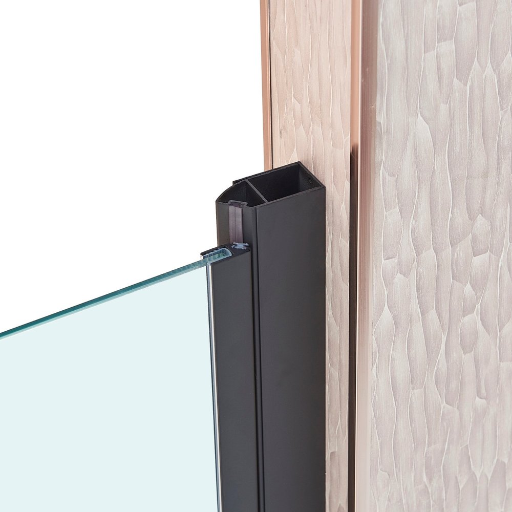 75" X 34" Aluminum and Tempered Glass Shower Door