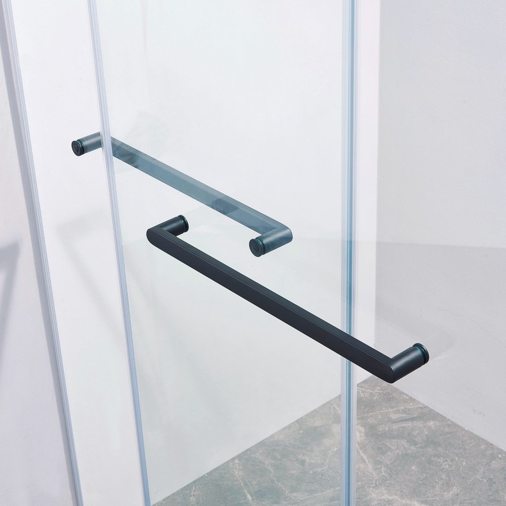 Set Of Two Tempered Glass Shower Doors
