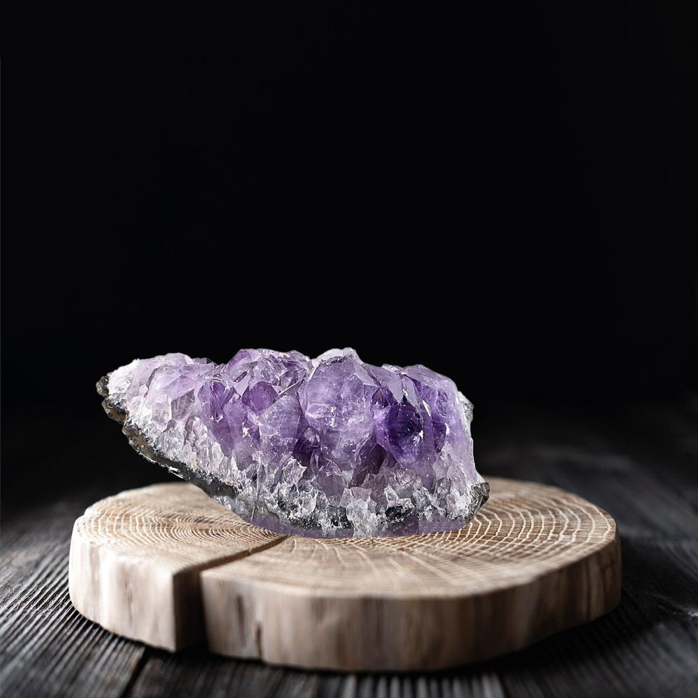3" Purple Glass Crystal