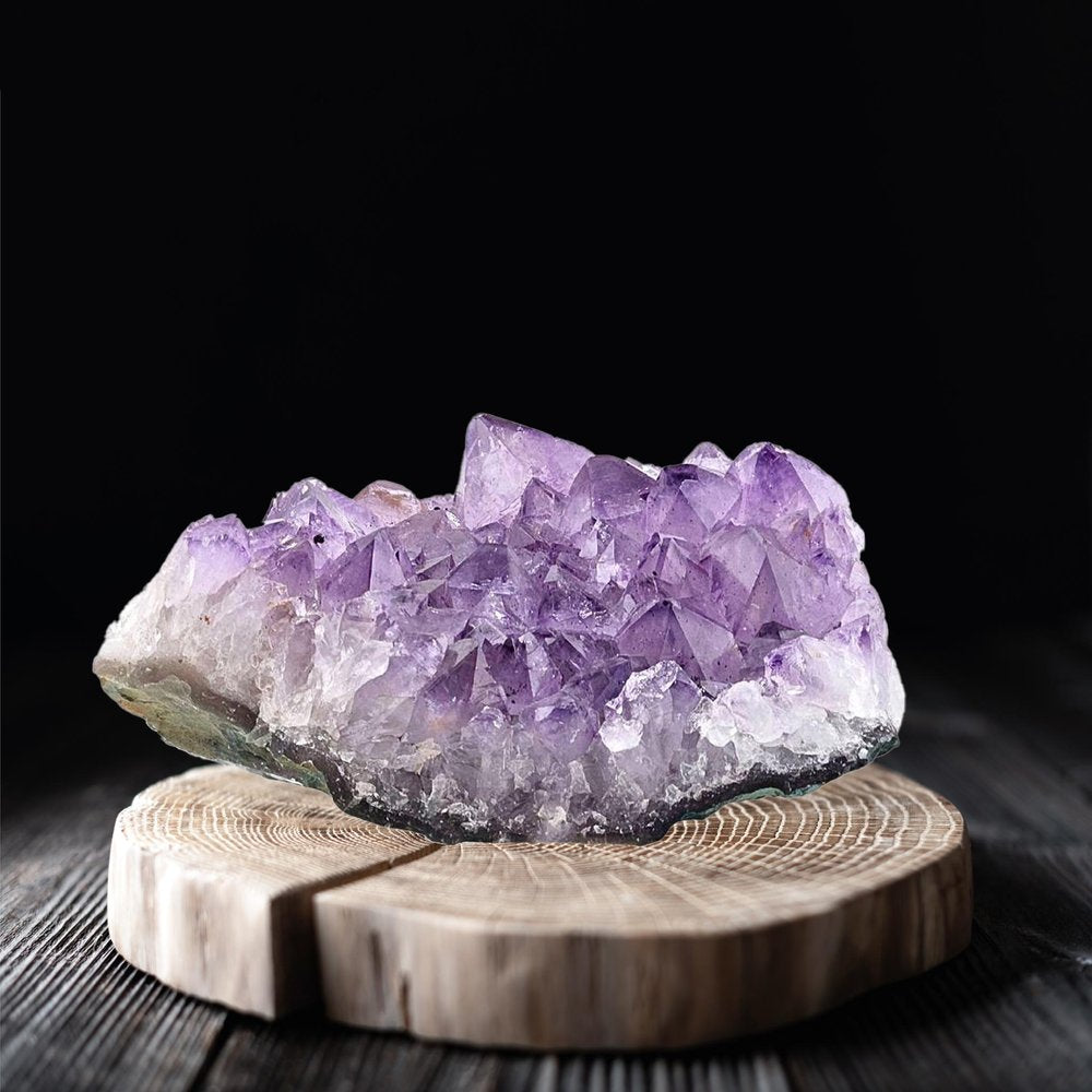 3" Purple Glass Crystal