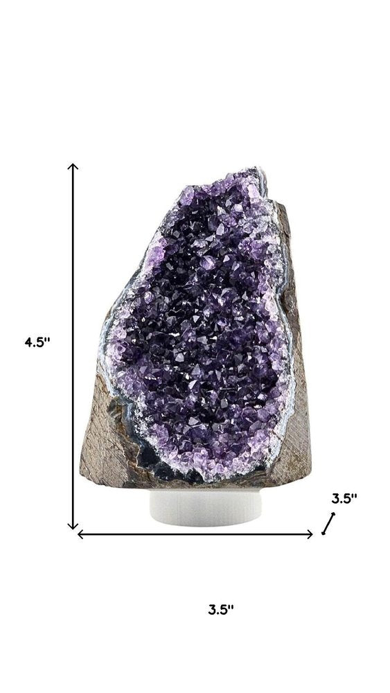 5" Purple Glass Crystal