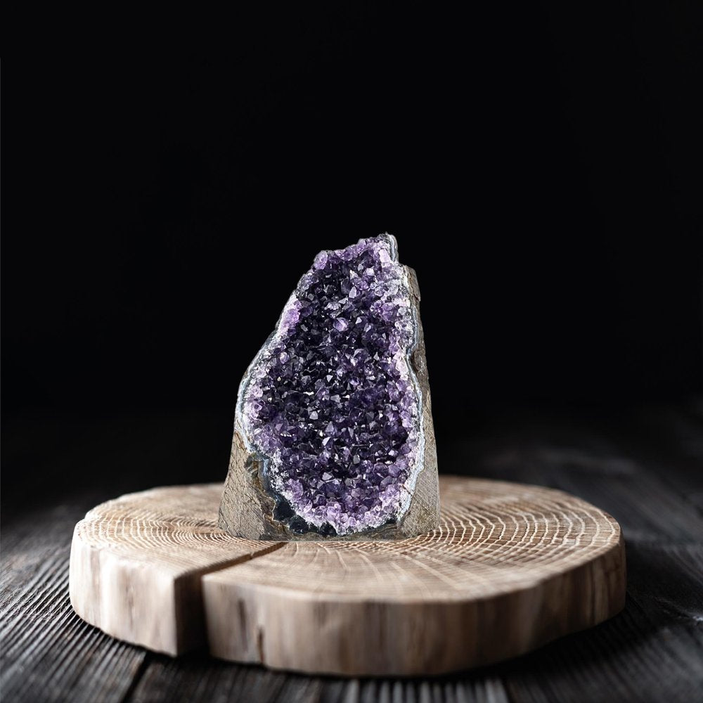5" Purple Glass Crystal