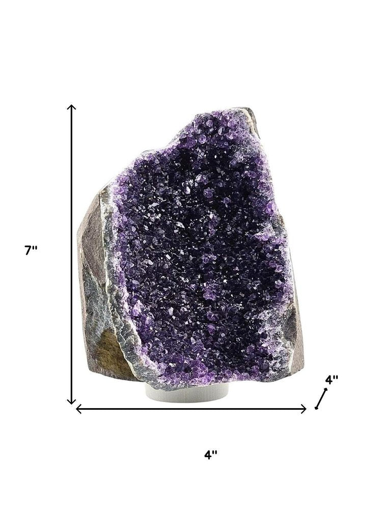 7" Purple Glass Crystal