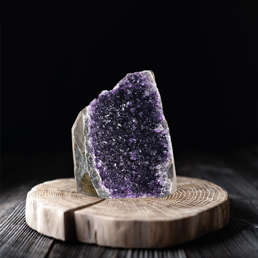 7" Purple Glass Crystal