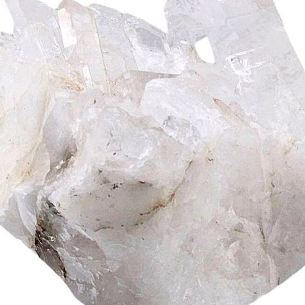 3" White Glass Crystal