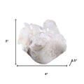 3" White Glass Crystal