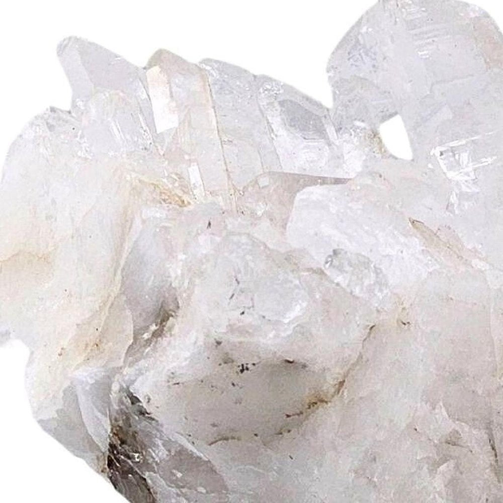 6" White Glass Crystal