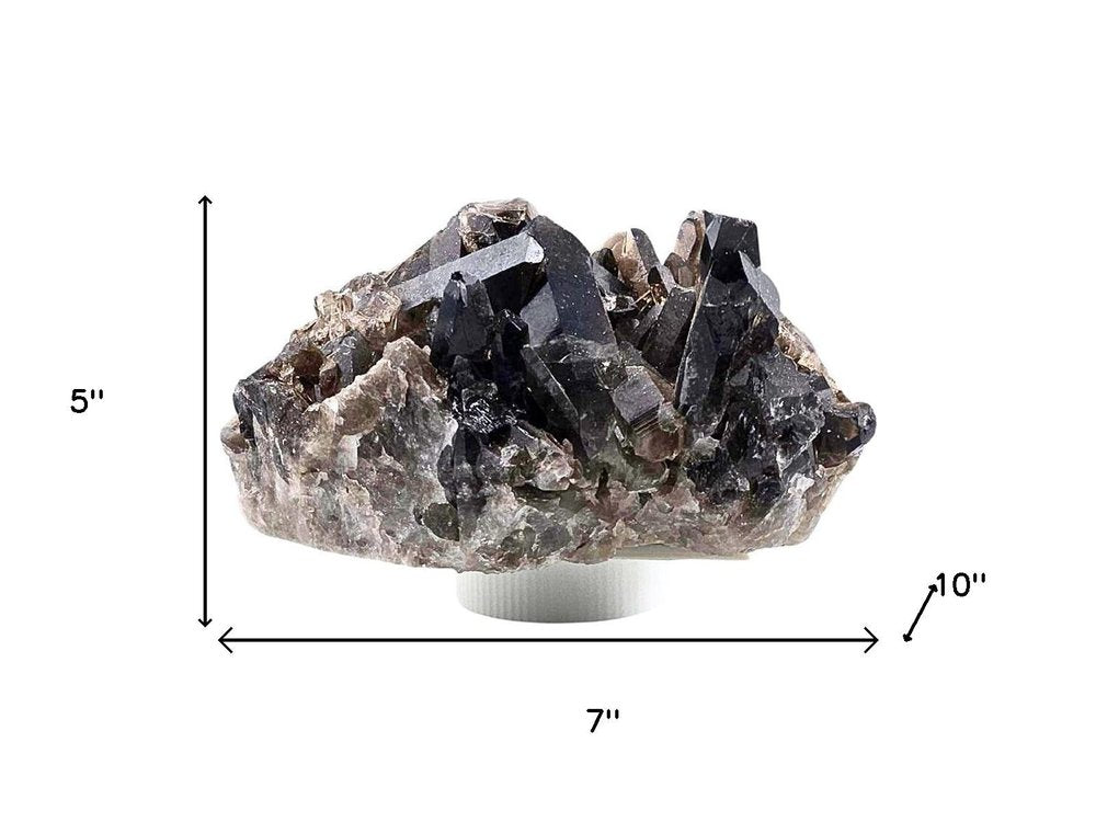 5" Black Glass Crystal