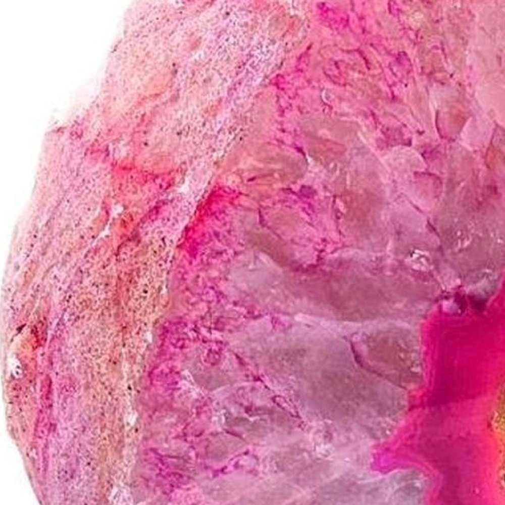 7" Pink Glass Crystal