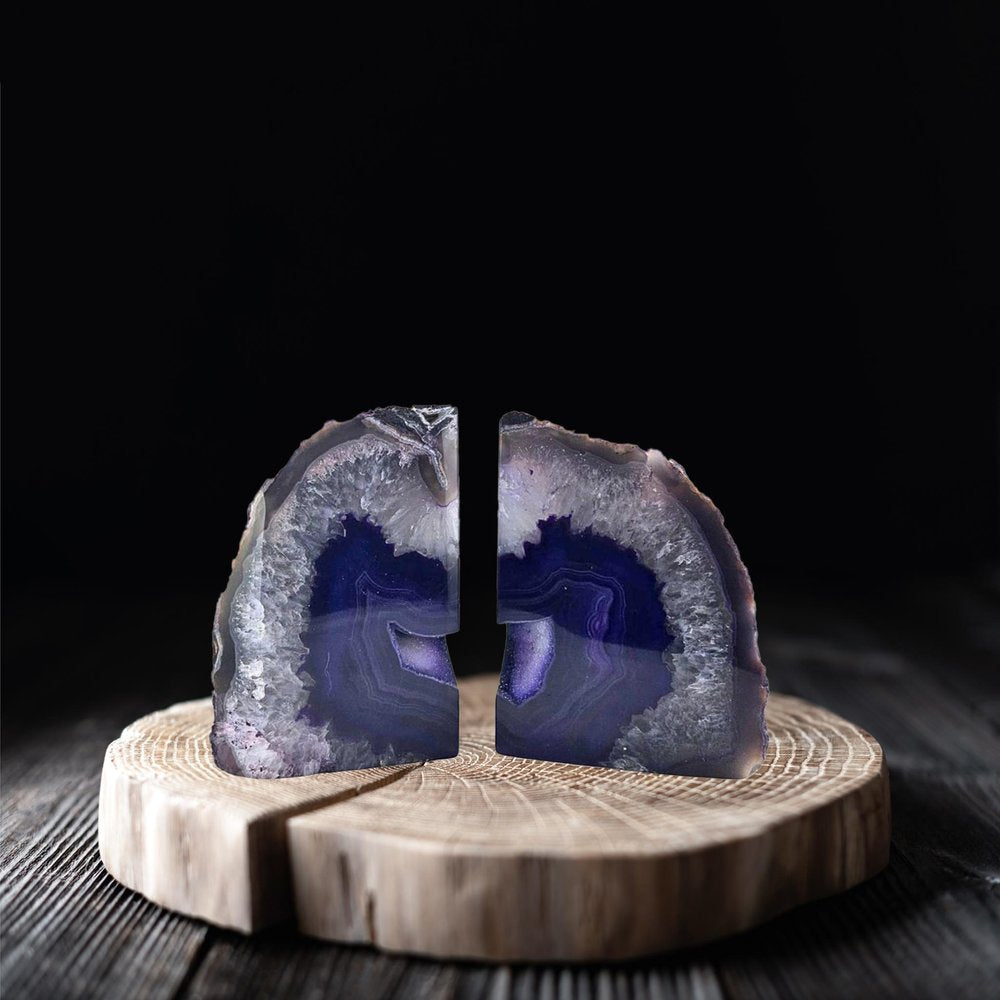 7" Purple Glass Crystal