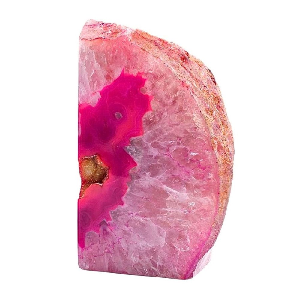 8" Pink Glass Crystal