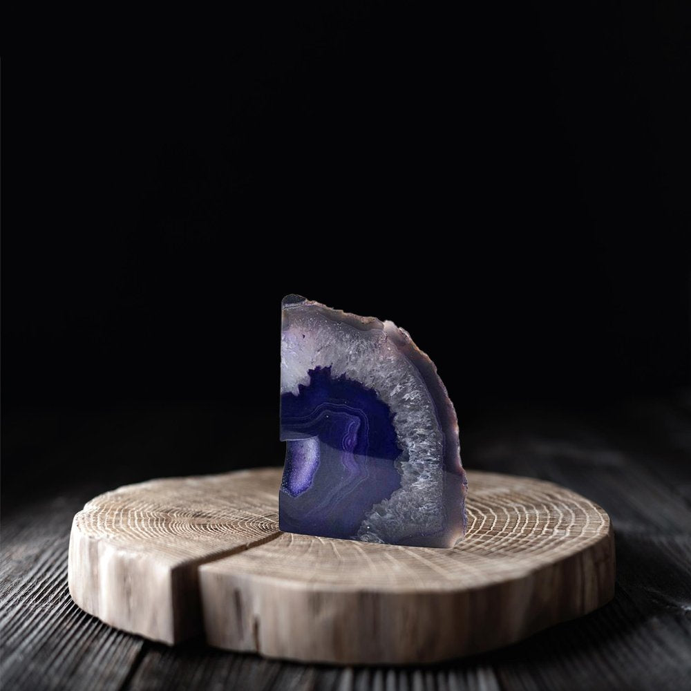 7" Purple Glass Crystal