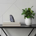 7" Gray Glass Crystal