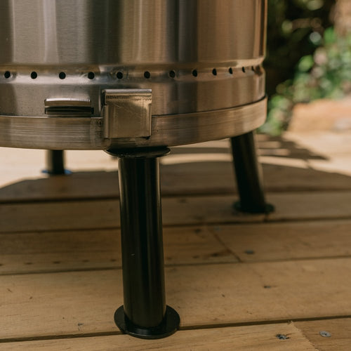 23" X 14" Silver Stainless Steel Portable Smoker Barrel